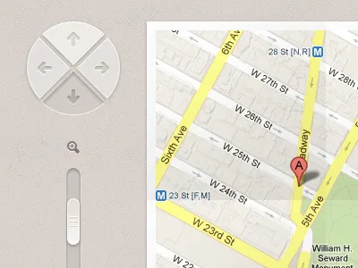 Google Map UI - Finished Contact page blog client contact creativemarket google interface love.ly maps page personal photoshop psd simple site ui user website