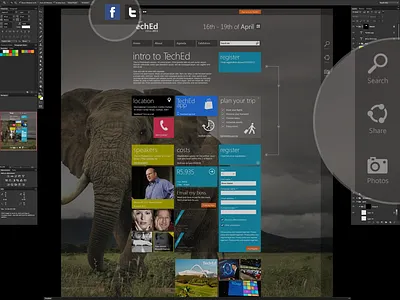 TechEd Africa 2013 concept conceptual design metro microsoft origin interactive photoshopcs6 riyadh gordon so slick ui user experience user experience design user interface user interface design ux windows 8