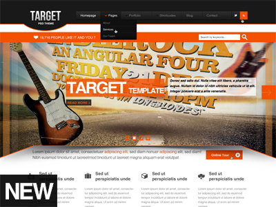 Target15 - PSD Theme (Homepage Layout 2) agency art business company corporate creative css3 design dropdown fashion html5 layout modern multipurpose portfolio professional psd layout psd webdesign responsive retina retina ready site layout slider software template themeforest web project webdesign website wordpress
