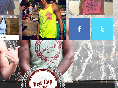 Red Cup Homepage design web