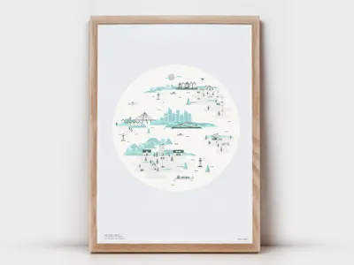 Norway poster illustration poster