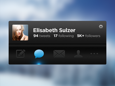 Twitter Interface dark interface twitter ui user
