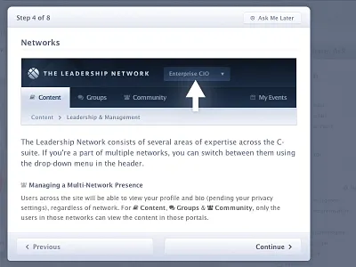 Guided Setup Modal css html modal steps wizard