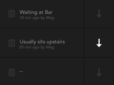 Table Open (.gif) active animation cell ios ipad ready restaurant table