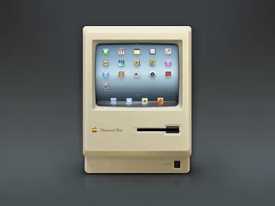 Macintosh iPad Stand computer dock ipad mac macintosh stand vintage