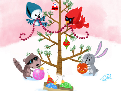 Woodland Christmas christmas tim paul tim paul illustrations