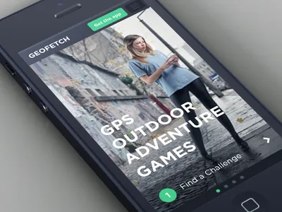 Outdoor GPS Adventure Mobile Site app circle nav flat gps iphone metro mobile mobile site outdoor retina swipe ui