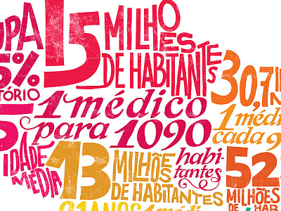 Hand type – Map of Brazil calligraphy custom types hand lettering hand made hand type lettering typography