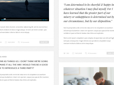 Something Type.. blog cabin clean grey icons minimal pixelunion playfair tumblr typography ui ux web
