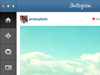 Instagram For Mac app instagram mac osx ui