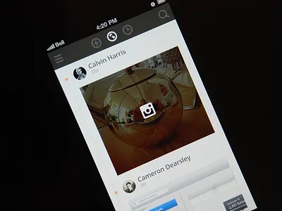 Timeline 4s 5 app apple dribbble erixon instagram interface iphone social timeline ui