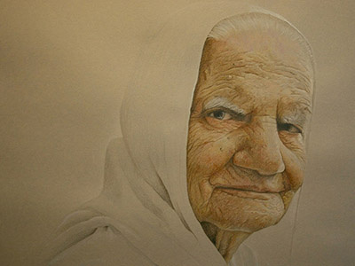 Akshay S Gma Small art colored pencil drawing illustration pencil portrait prismacolor