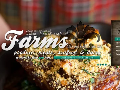 Link Restaurant Group Website Design restaurant texture website