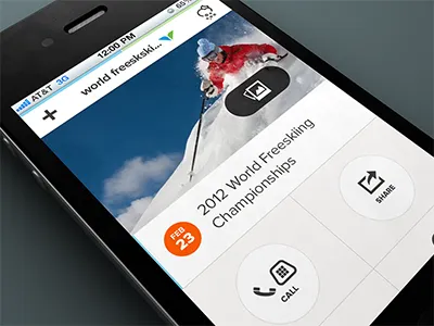 Event Detail climacons design interface mobile rally interactive site ui ux