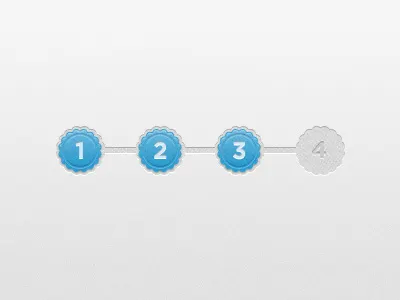 Step Badge(PSD freebie!) freebie icon psd step