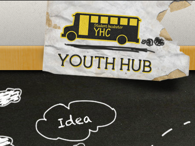 Hand drawn header blackboard drawn hand header