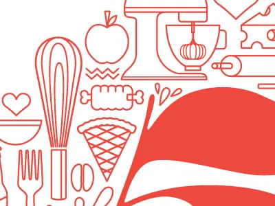 I Heart Pies - 5th Anniversary T-Shirt Design food iheartpies line art tshirt vector