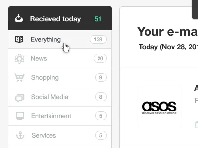 nav design green interface navigation ui website design