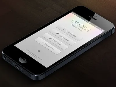Moods: iTunes + hue colors entertain hue iphone itunes led lighting lights mood music party remote retina tunes web webapp