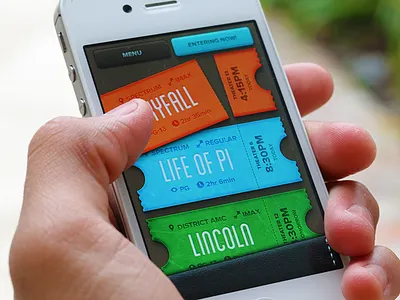 Better tickets! hello there ios iphone slick slide tickets