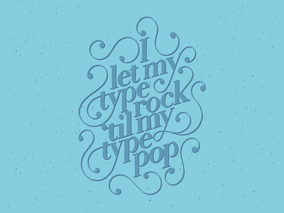 Type Rock Poster big biggie lettering notorious poster print script type type rock typography