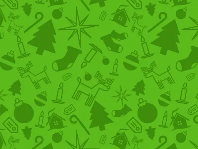 Christmas Patterns bauble candle christmas tree davids star decorations gift hatchback reindeer sled sock star tag