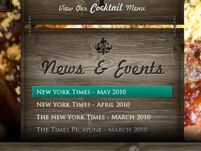 LRG Content Design restaurant texture website