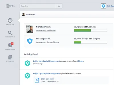 Dashboard Dribbble access activity dashboard entypo favorites feed icons news profile progress request star user
