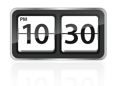 Clock Ad ad clock flip flip clock old time