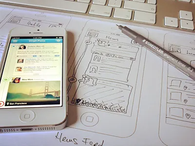 iPhone timeline interface ios iphone iphone app mobile mobile app ui ux wireframe
