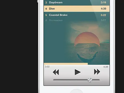 iTunes 11 for iPhone (Album View) gui iphone iphone 5 itunes itunes 11 muci player music music app retina ui