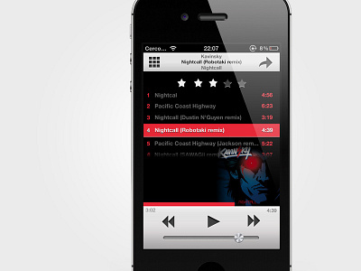 iTunes 11 for iPhone (Album View) gui iphone iphone 4 itunes itunes 11 muci player music music app retina ui