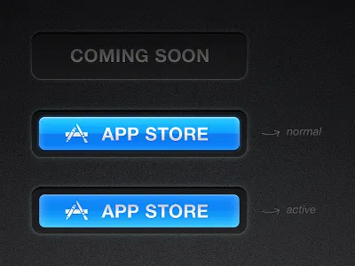 App Store Buttons - LS Light app store apple apps blue buttons ios ls light