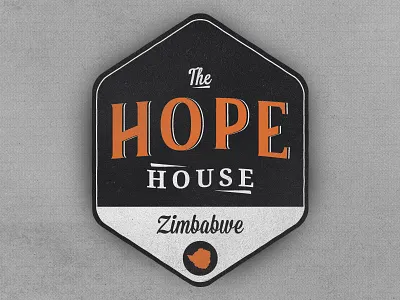 Hope badge logo texture type typography