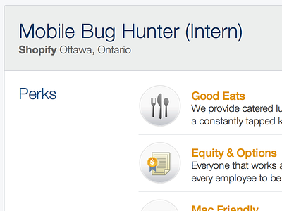 AltCareer Job Listing altcareer job listing perks template