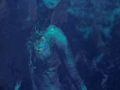 Mermaid sketch concept art illustration