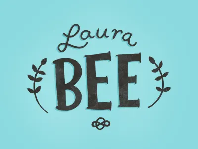 The bazillionth logo idea bee branding design hand drawn illustration logo mark stamp