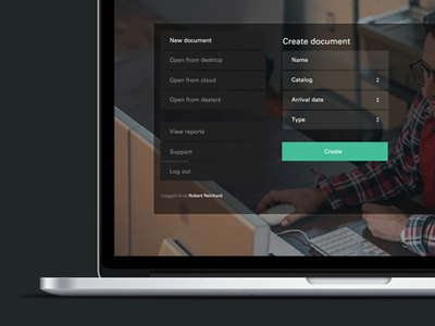 Create New Document Screen b2b bkwld elastic oakley ui