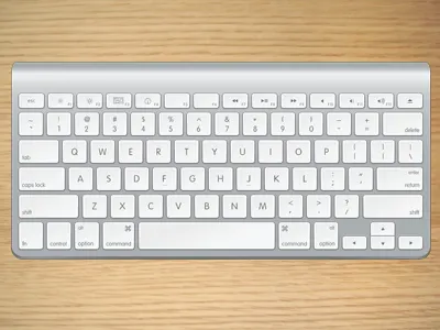 Apple Wireless Keyboard apple desk icon keyboard texture wireless wood