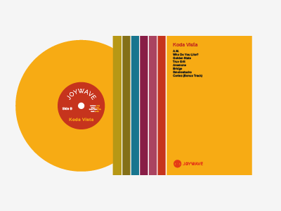 Joywave "Koda Vista" Packaging backside design illustration joywave koda vista kodak music packaging packaging design record package side b vinyl