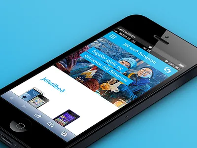 Responsive website for Iceland Telecom design iphone mobile responsive ui web website