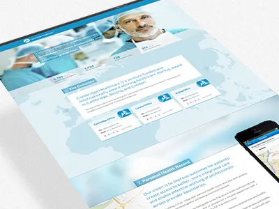 New Cambridge Healthcare Website Live app design health homepage medical one page parallax scroll single page ui user interface website