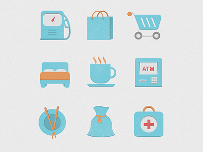 Icon set icons retina vintage web x2