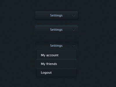 Black Basic UI Kit (PSD) dark free psd ui ui kit web