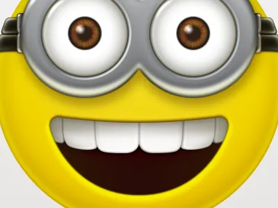Minion emoticon icon metal minion
