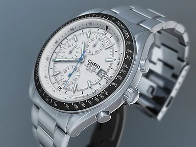 Casio Watch 3d casio china industrial product render watch