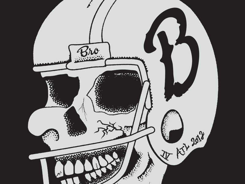 Bro Bowl IV is coming! black bowl bro bw football skulls white