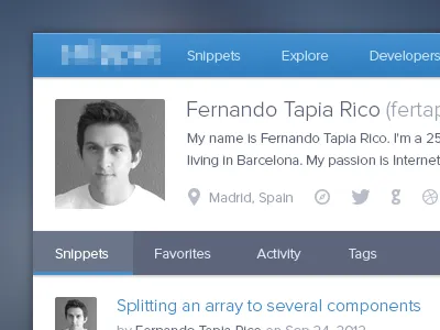 Web App Interface app blue controls editor green gui interface profile stream ui web webapp website white