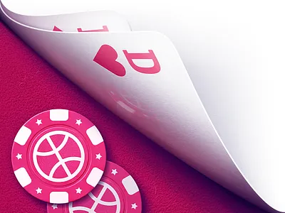 Dribbble Cards 2d cards chips dribbble illustration