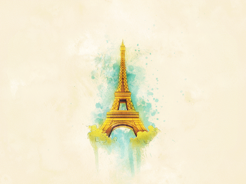 Art of Seduction eiffel tower illustration paris watercolour